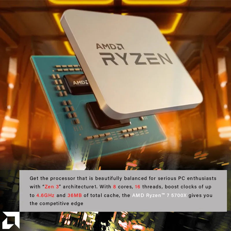 AMD Ryzen 7 5700X – 8-Core 16-Thread Gaming Powerhouse