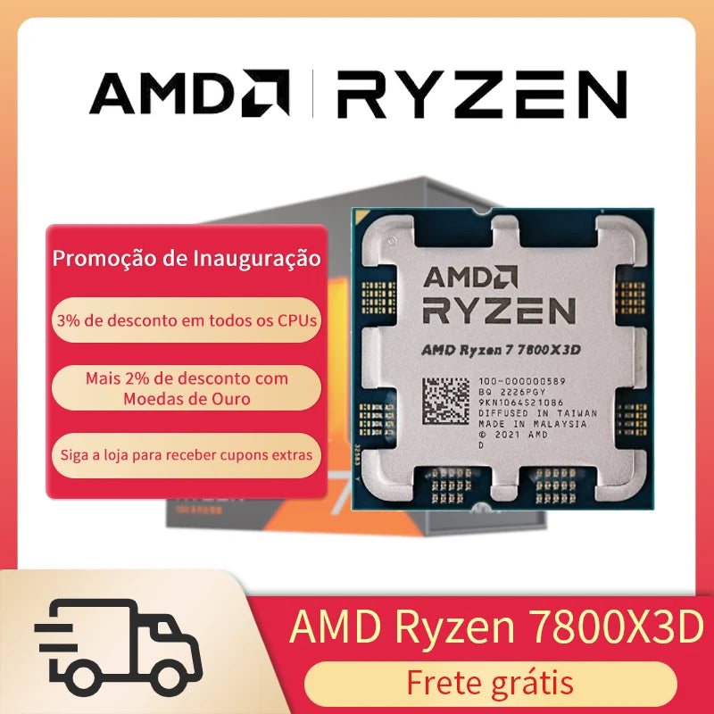 AMD Ryzen 7 7800X3D 8-Core Gaming CPU