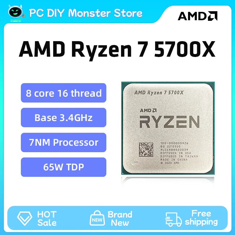 AMD Ryzen 7 5700X – 8-Core 16-Thread Gaming Powerhouse