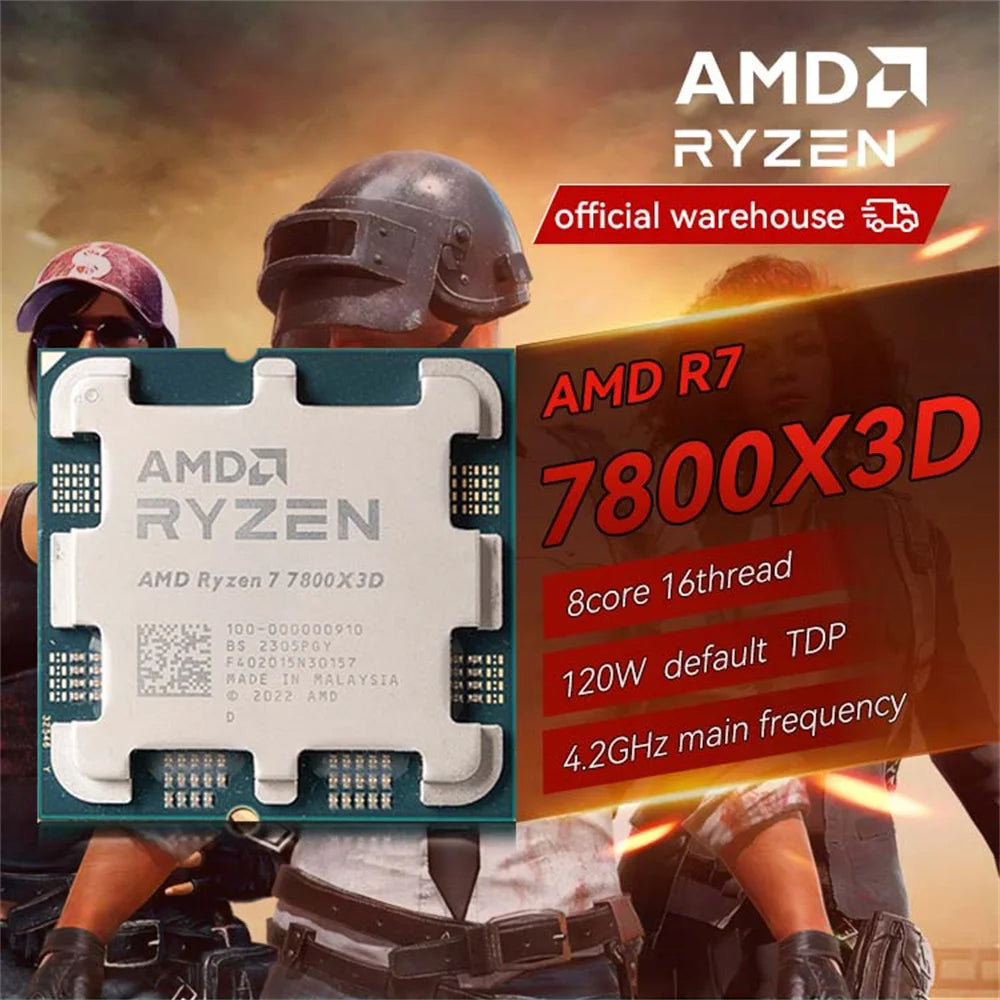 AMD Ryzen 7 7800X3D 8-Core Gaming CPU